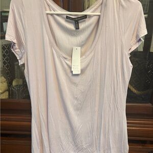 White House Black Market Women's Light Purple Top